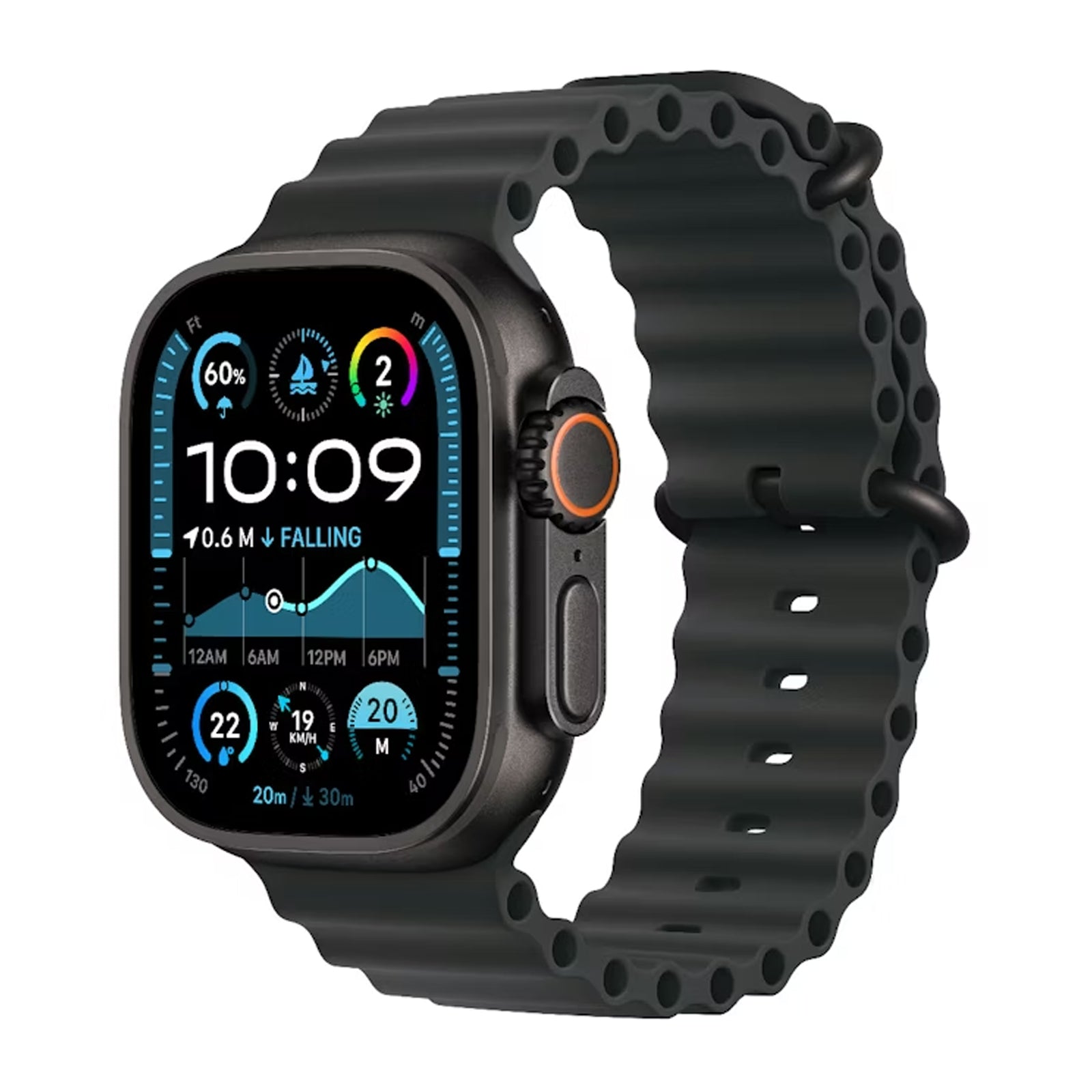 Watch Ultra 2 GPS + Cellular 49mm Black Titanium with Black Ocean Band (Brand New)