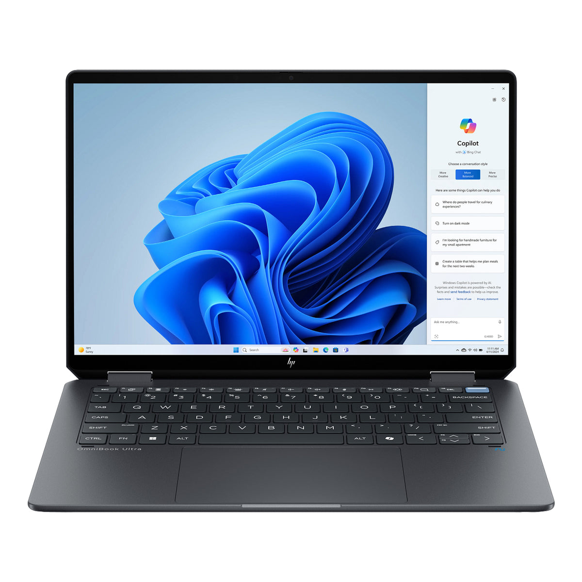 OmniBook Ultra Flip 14" Copilot+ PC 2-in-1 2.8K 120Hz OLED Laptop U5-226V 16GB 1TB W11H Touch (Refurbished)