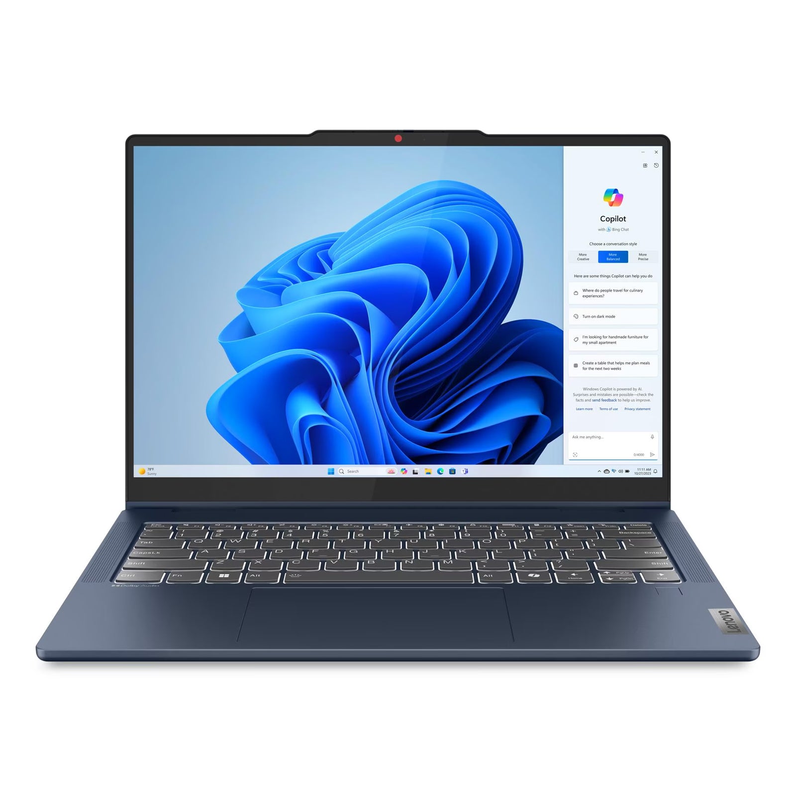 IdeaPad 5 14" WUXGA 2-in-1 Laptop i7-150U 16GB 512GB W11H Touch Blue (Refurbished)