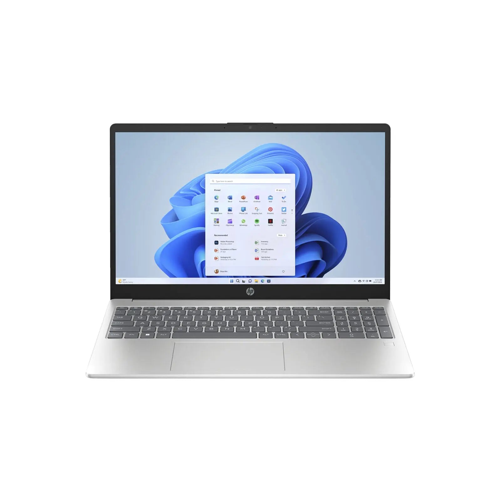 15.6" FHD Laptop R5-7520U 8GB 256GB W11H Silver (Refurbished) HP