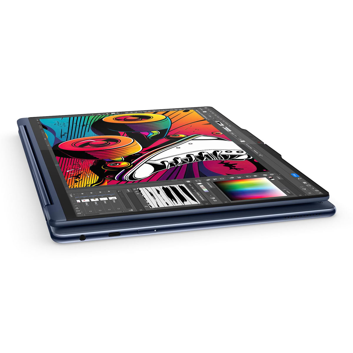 Yoga 9i 14" 2.8K OLED 120Hz 2-in-1 AI Laptop U7-155H 16GB 1TB W11H Touch Blue (Refurbished)