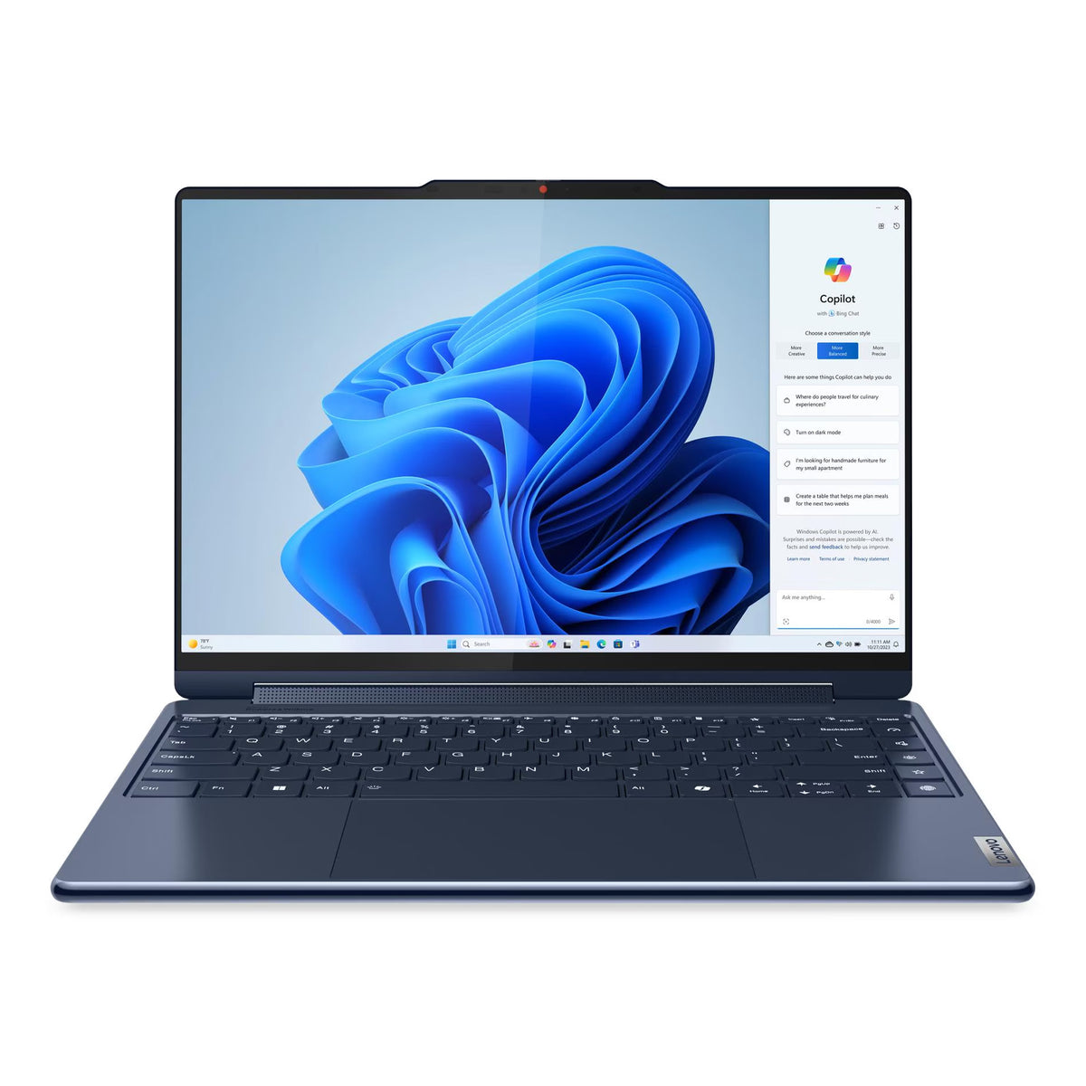 Yoga 9i 14" 2.8K OLED 120Hz 2-in-1 AI Laptop U7-155H 16GB 1TB W11H Touch Blue (Refurbished)
