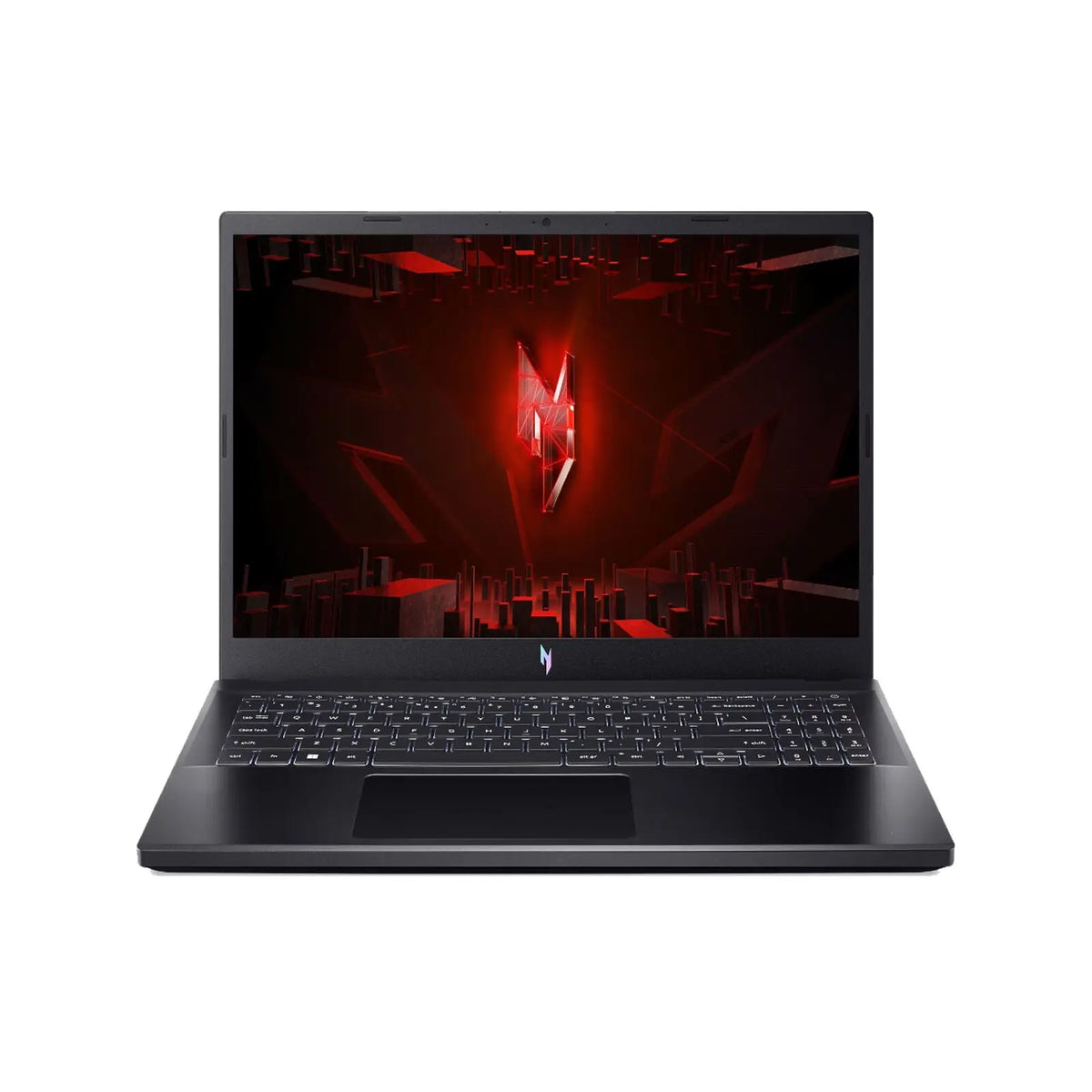 Nitro V 15.6" FHD 144Hz Gaming Laptop i7-13620H 16GB 512GB RTX4050 W11H (Refurbished) - Front view with keyboard