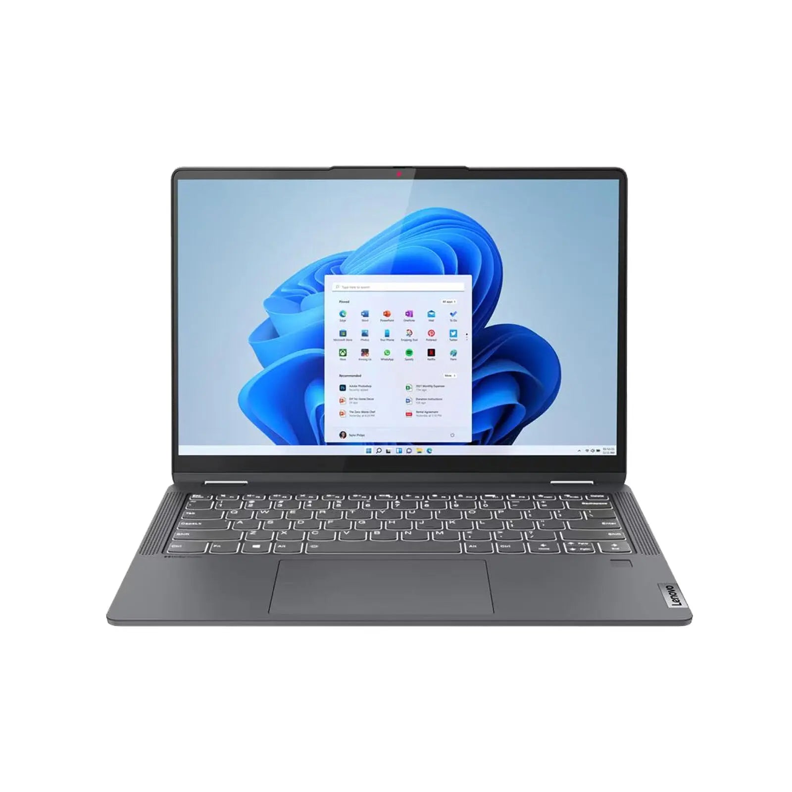 IdeaPad Flex 5 14" WUXGA 2-in-1 Laptop R7-5700U 16GB 1TB W11H Touch Storm Grey (Refurbished) front view