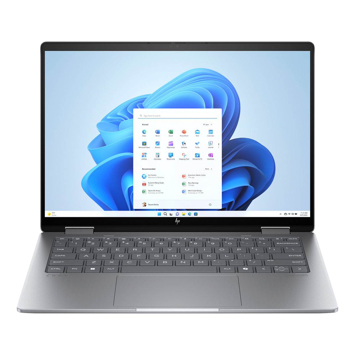 Envy x360 14" 2-in-1 Laptop R5-8640HS 16GB 1TB W11H Touch Silver (Refurbished)