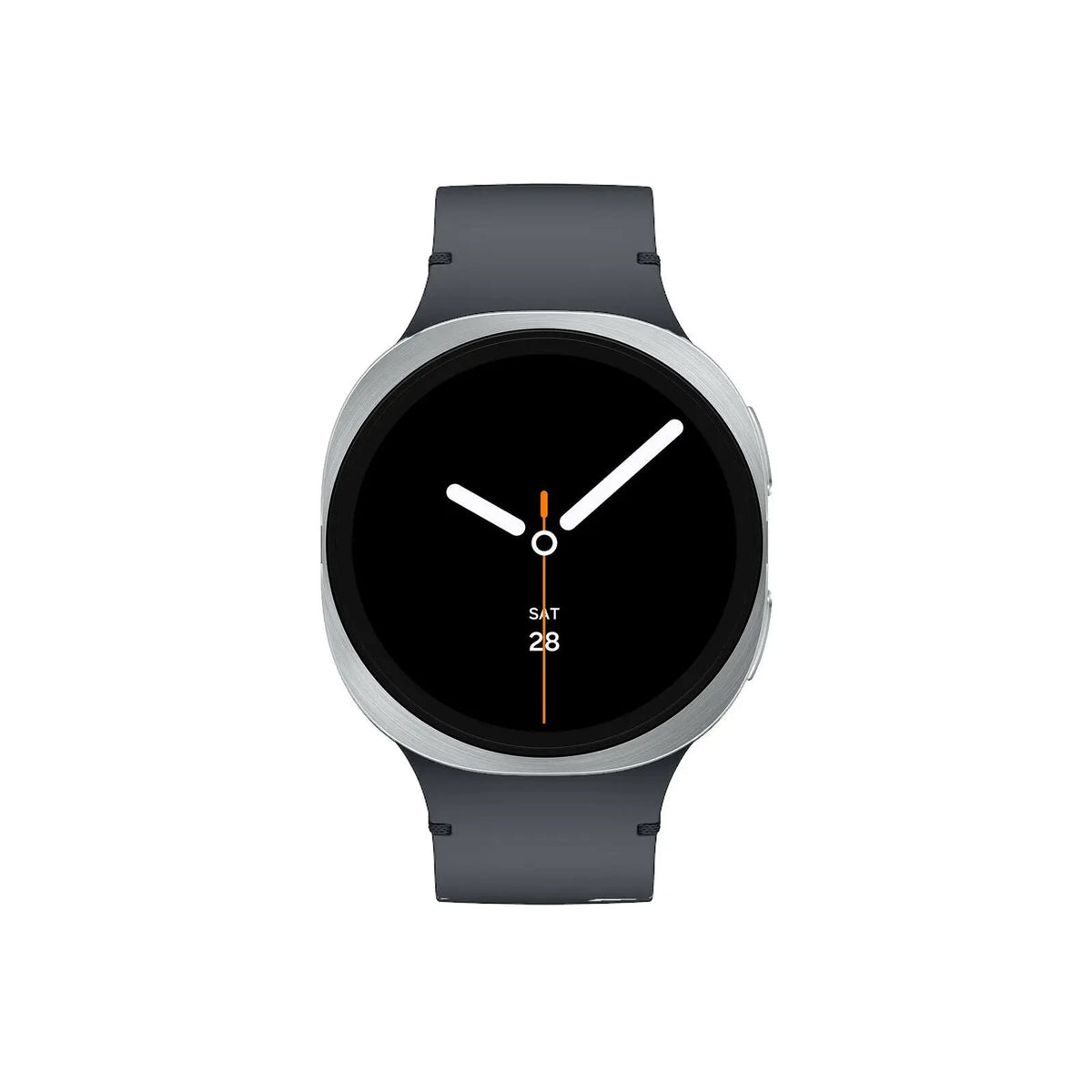 Galaxy Watch 8 40mm Bluetooth (Refurbished) with black watch face and gray strap.