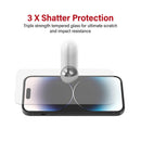 9H 2.5D Tempered Glass Screen Protector for iPhone 15, 15 Pro, 16