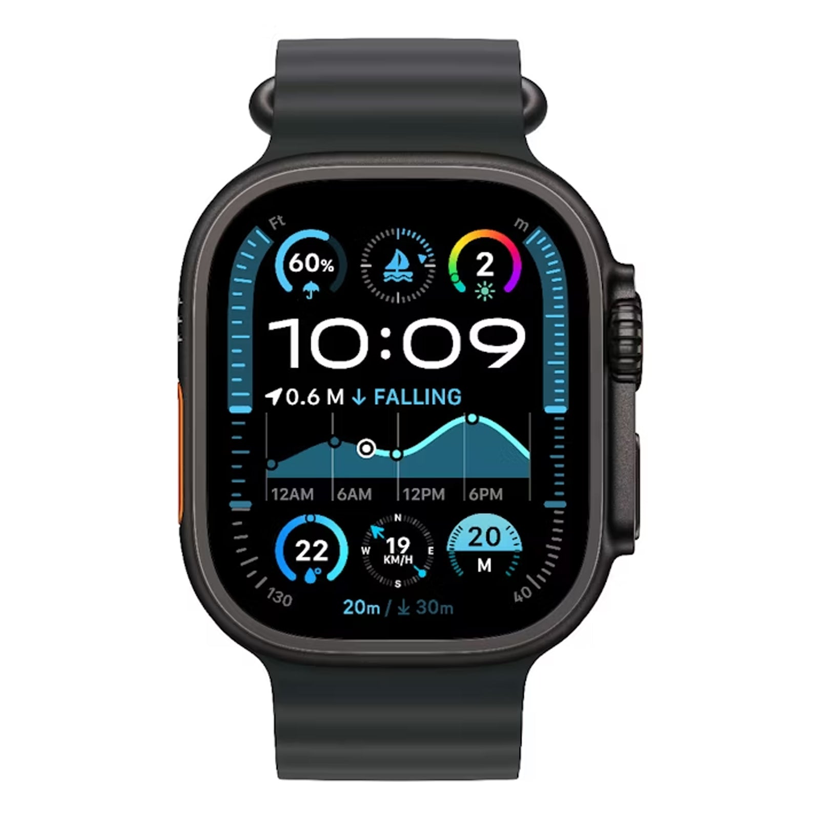 Watch Ultra 2 GPS + Cellular 49mm Black Titanium with Black Ocean Band (Brand New)