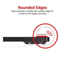9H 2.5D Tempered Glass Screen Protector for iPhone 15, 15 Pro, 16