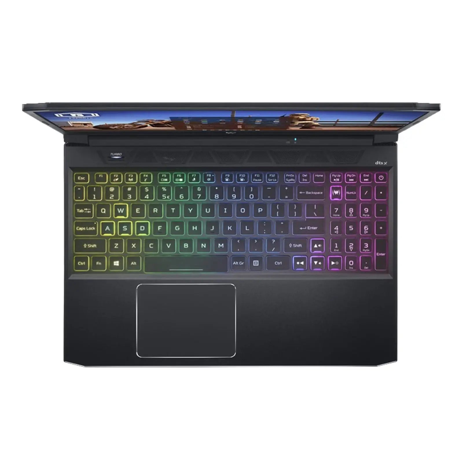 Predator Helios 300 15.6" FHD 144Hz Gaming Laptop i7-11800H 16GB 512GB RTX3060 W11H Abyss Black (Refurbished) top view