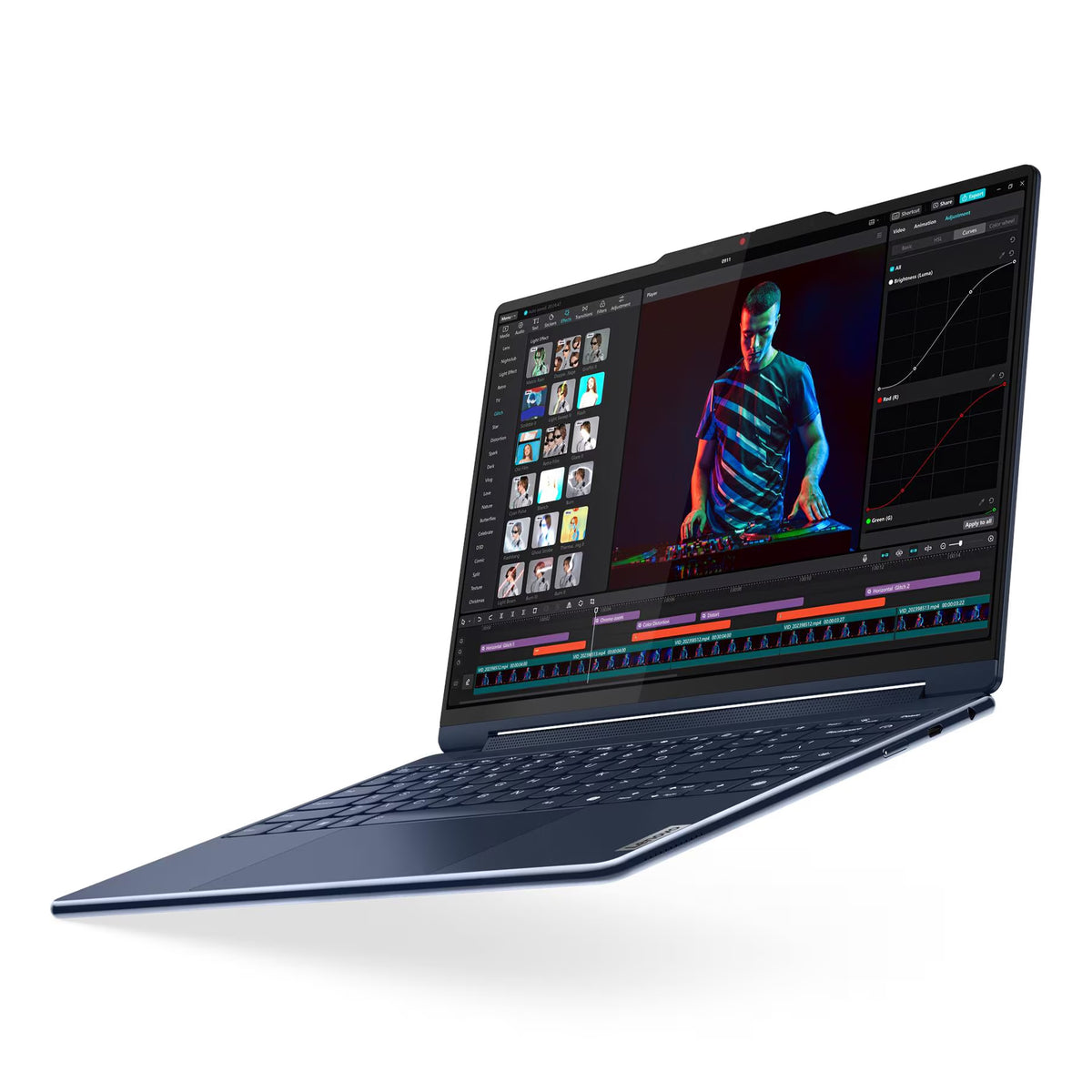 Yoga 9i 14" 2.8K OLED 120Hz 2-in-1 AI Laptop U7-155H 16GB 1TB W11H Touch Blue (Refurbished)