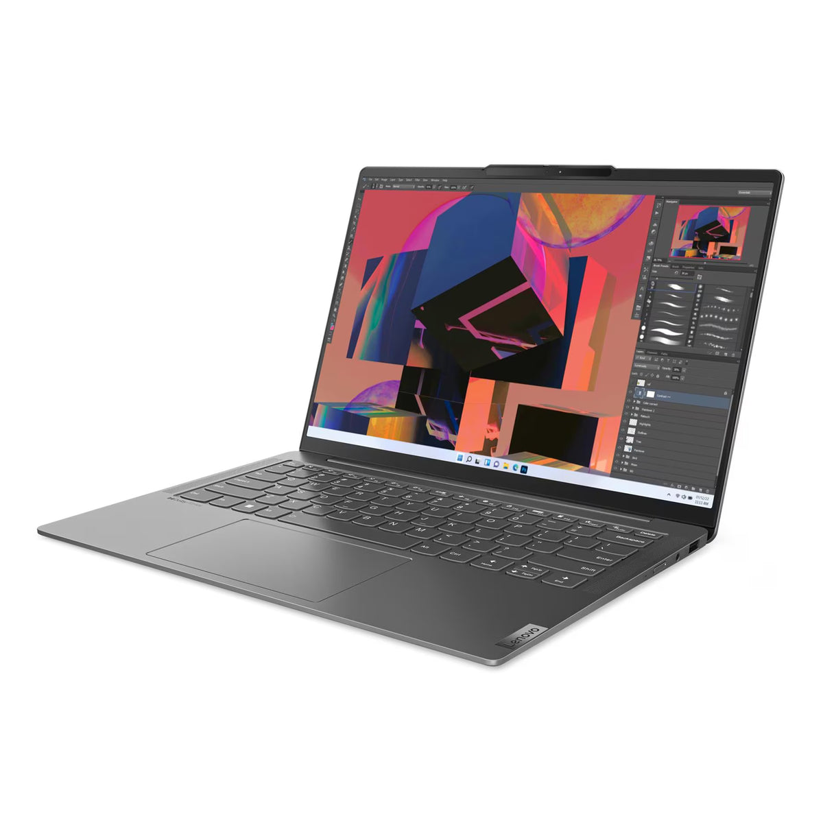 Yoga Slim 6 14" WUXGA OLED Laptop i5 16GB 512GB W11H Grey (Refurbished)