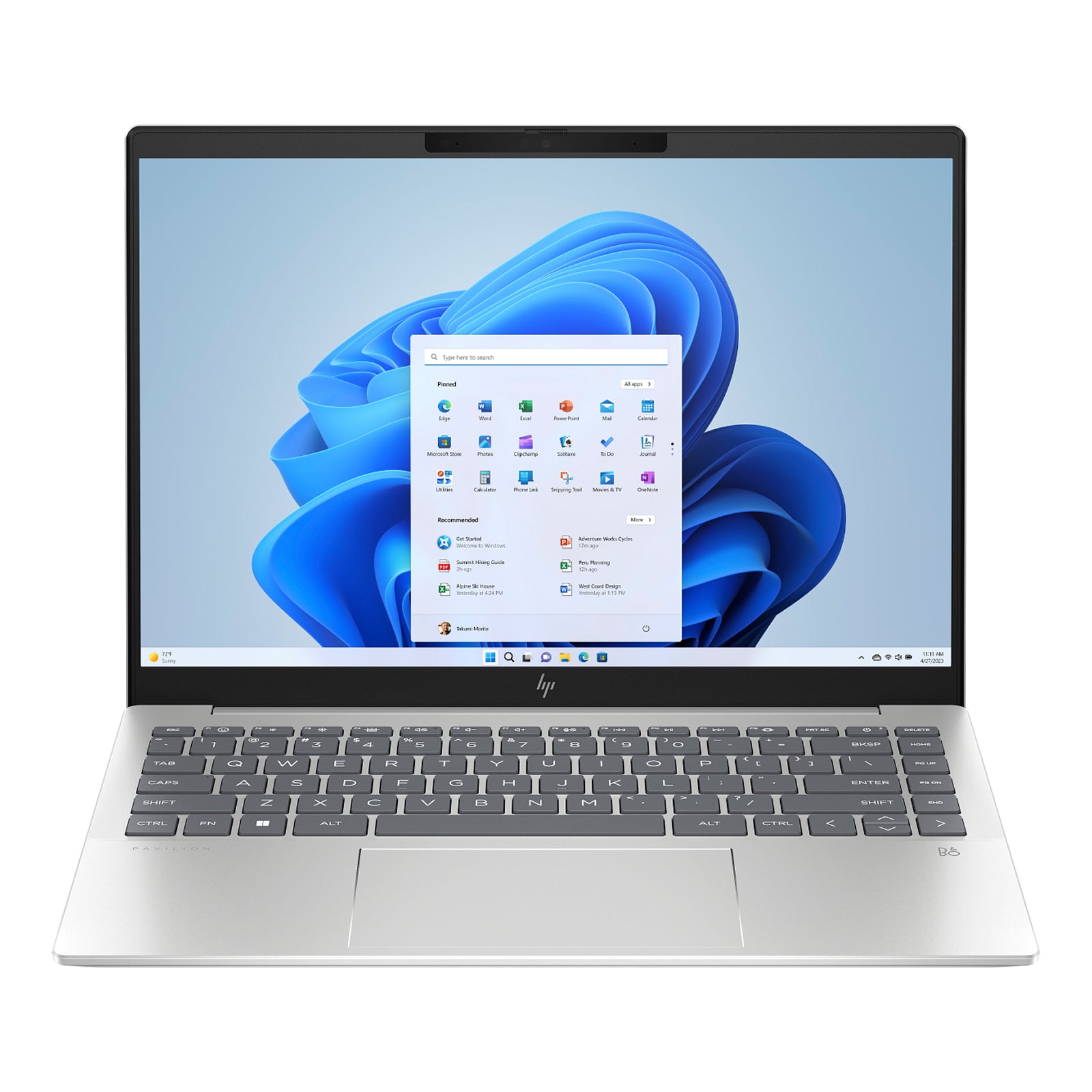 Pavilion Plus 14" WQXGA 120Hz Laptop i5-1335U 16GB 256GB W11H Silver (Refurbished)
