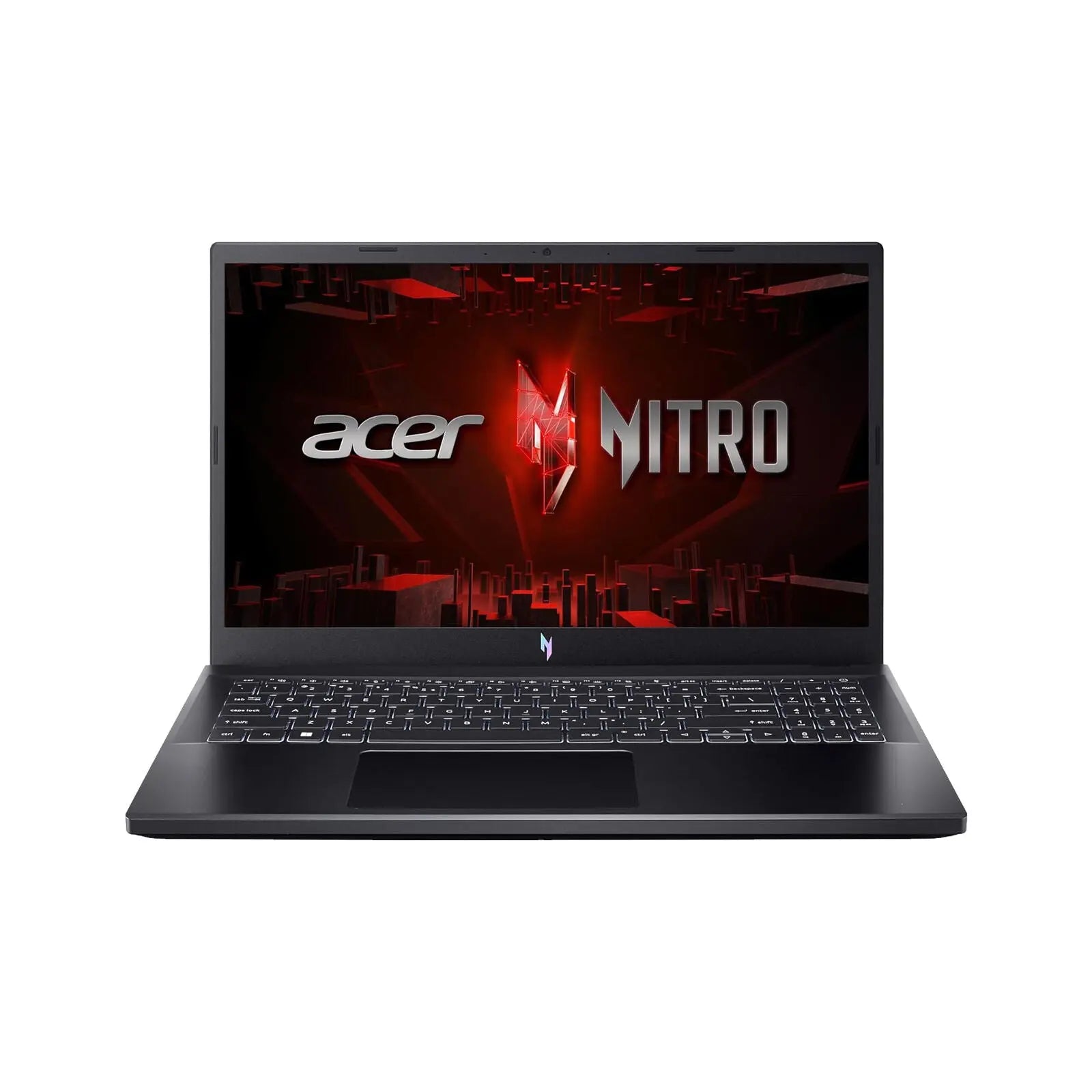 Acer Nitro V 15 15.6" FHD 144Hz Gaming Laptop i5-13420H 16GB 512GB RTX2050 W11H Black (Refurbished) front view