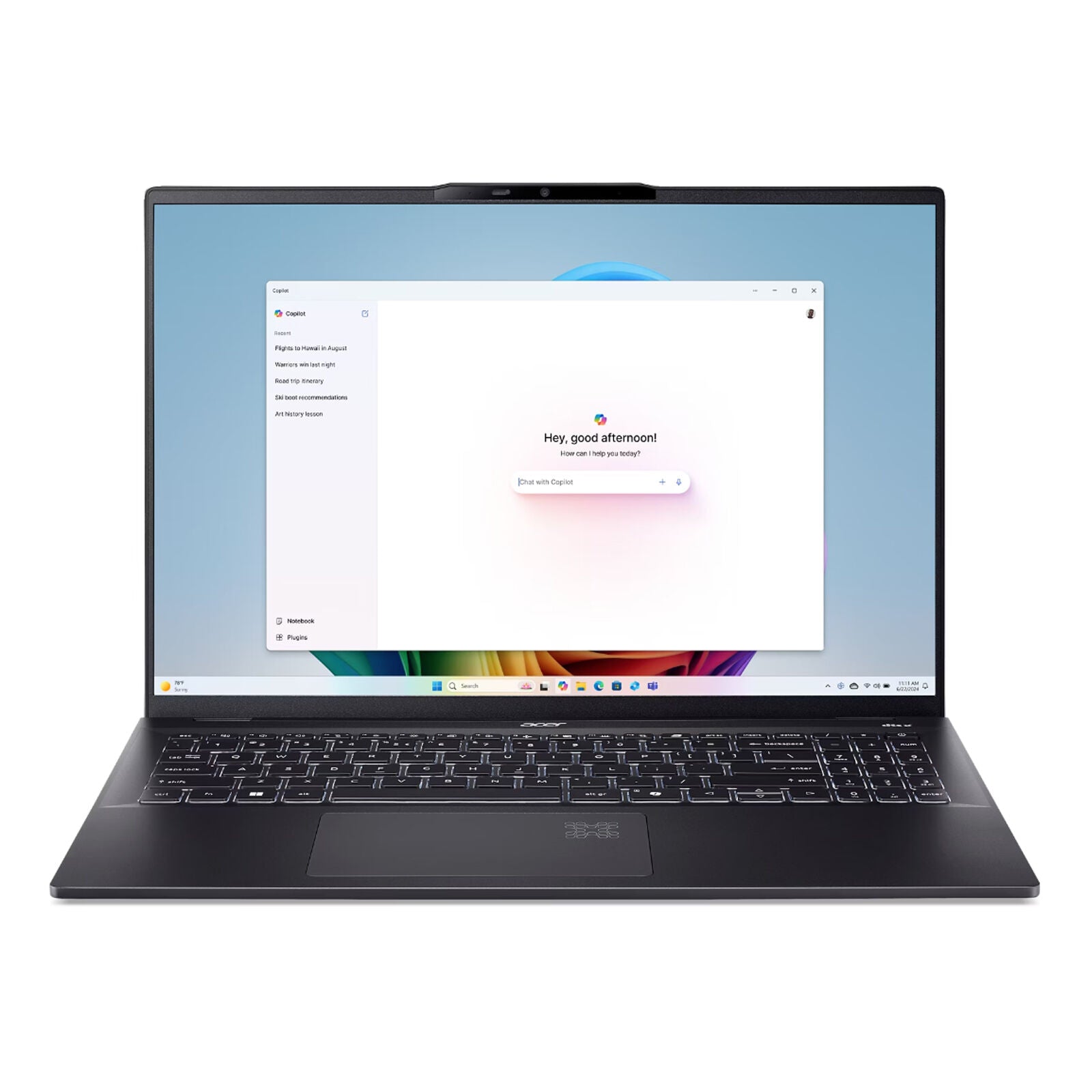 Swift 16 AI Copilot+ PC 16" 2.8K OLED 120Hz Laptop U5-226V 16GB 1TB W11H Black (Refurbished)