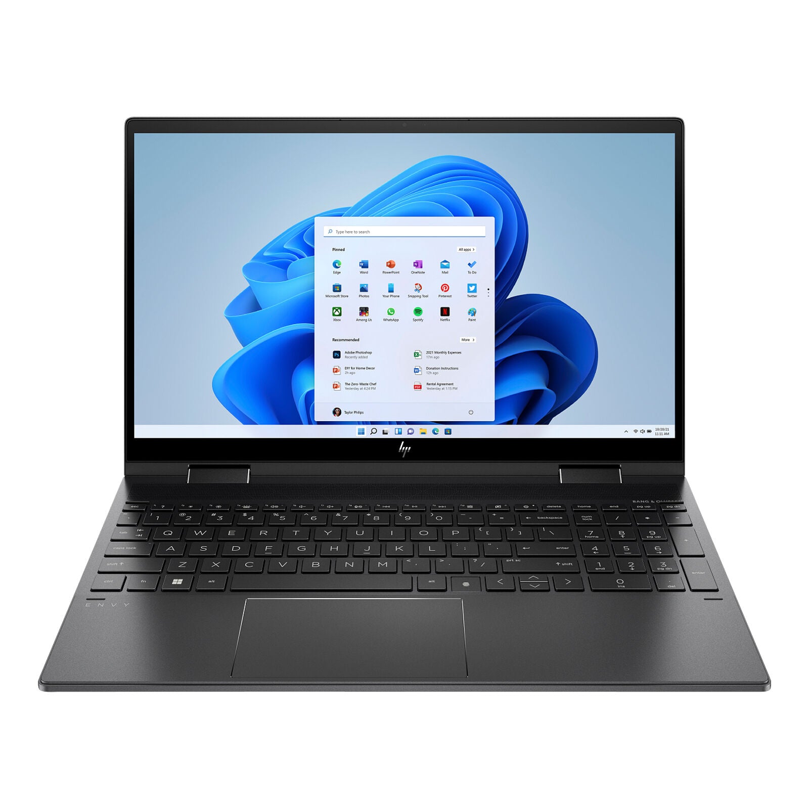 Envy x360 15.6" FHD 2-in-1 Laptop R5-5500U 8GB 512GB W11H Touch Black (Refurbished)