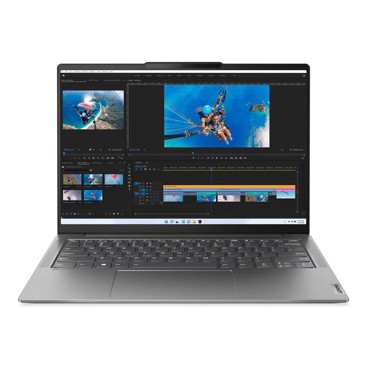 Yoga Slim 6 14" WUXGA OLED Laptop i5 16GB 512GB W11H Grey (Refurbished)