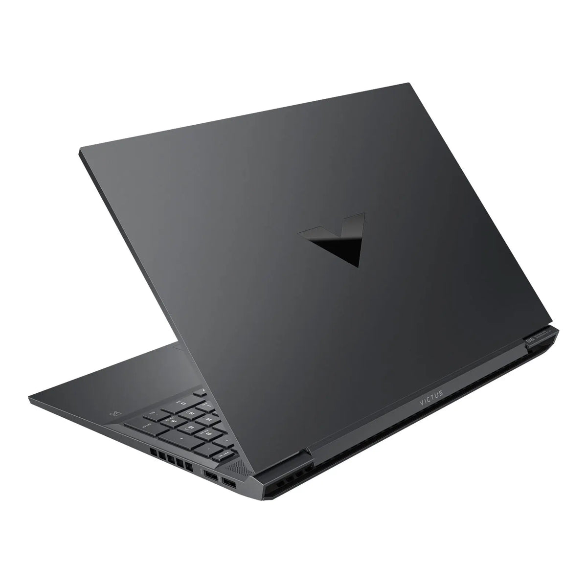 Victus 16.1" FHD 144Hz Gaming Laptop R7-5800H 16GB 512GB RTX3060 W11H Black/Mica Silver (Refurbished) Back View