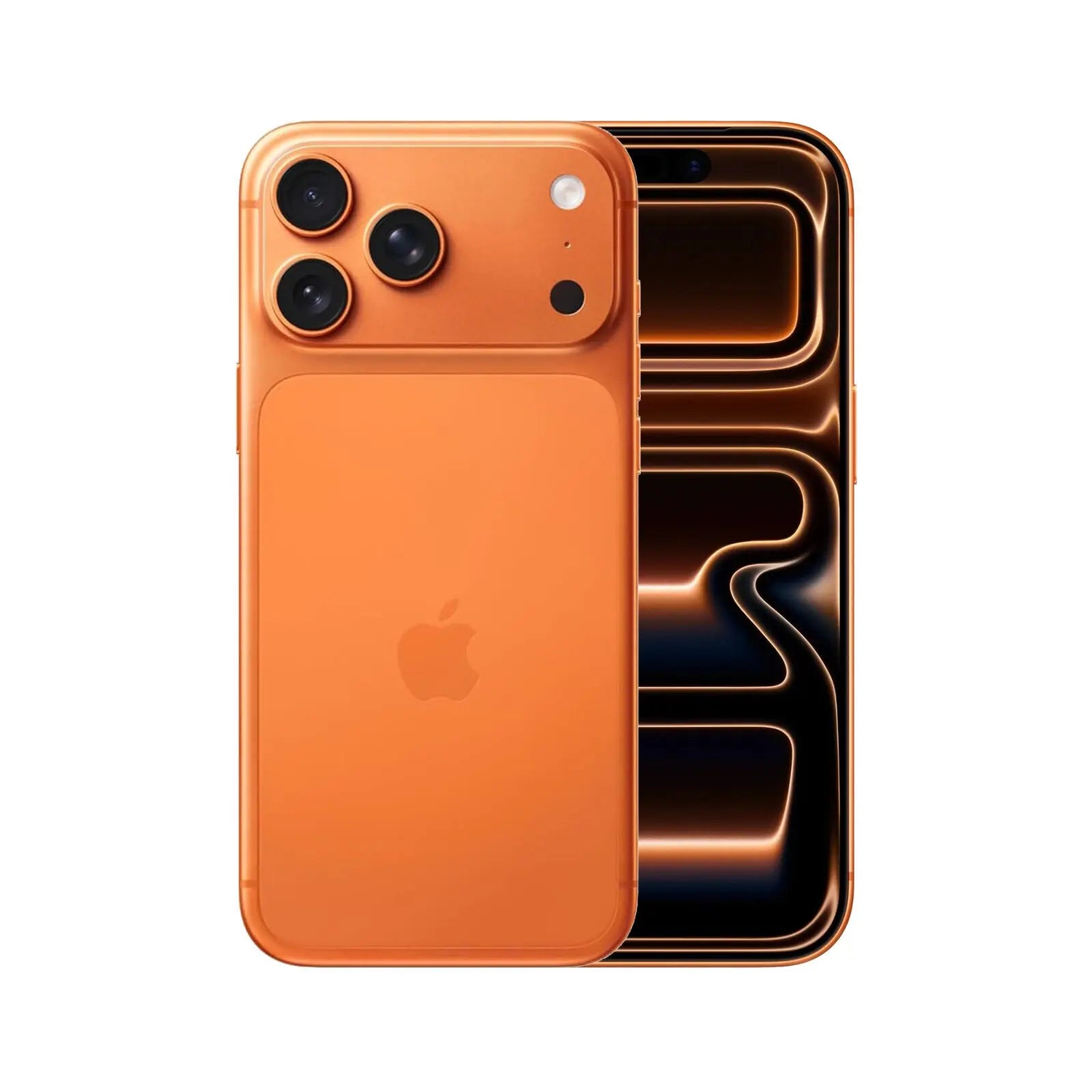 iPhone 17 Pro Max (Brand New) in Cosmic Orange color showcasing sleek design and advanced camera features.