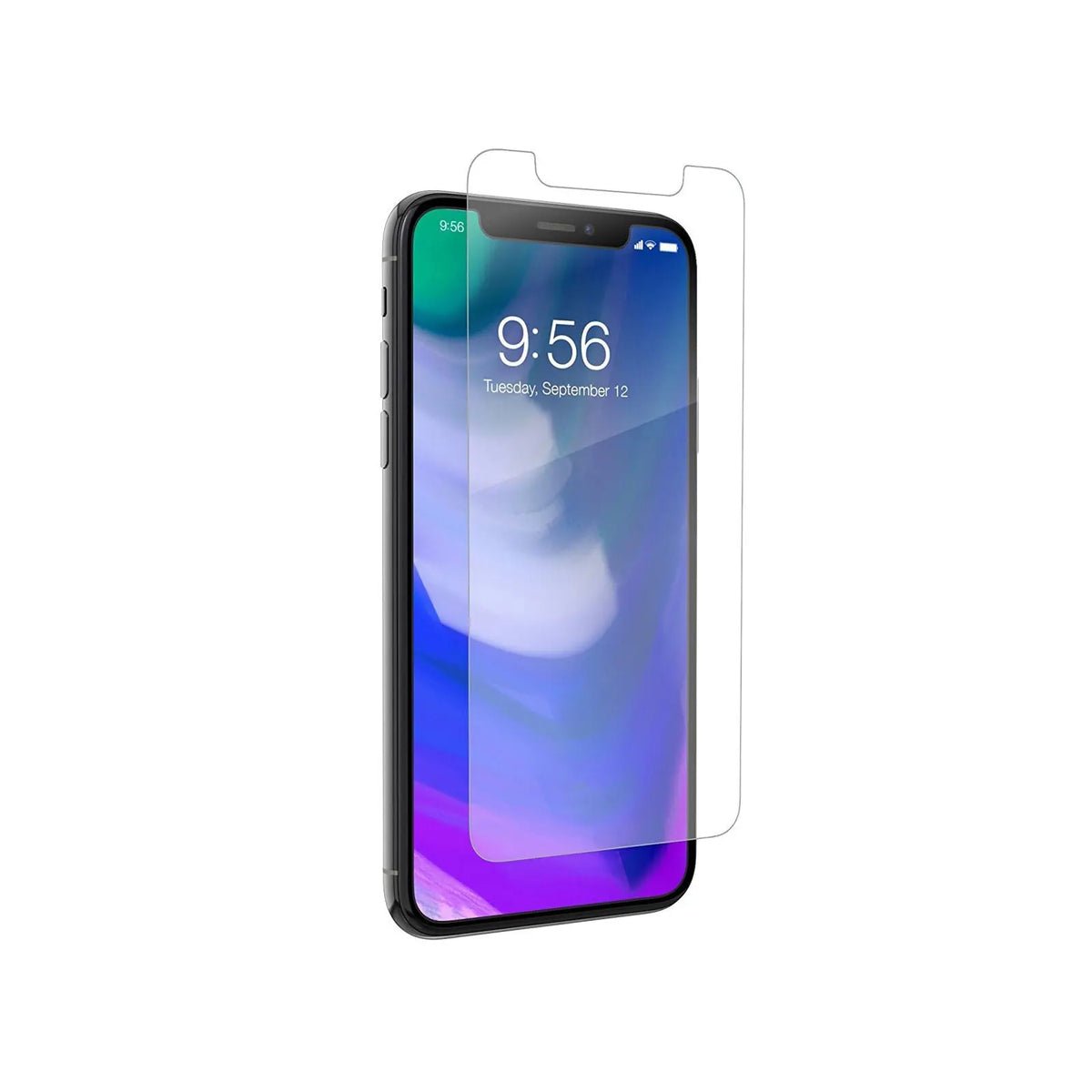 9H 2.5D Tempered Glass Screen Protector for iPhone X / XS / 11 Pro (Brand New) installed on iPhone.