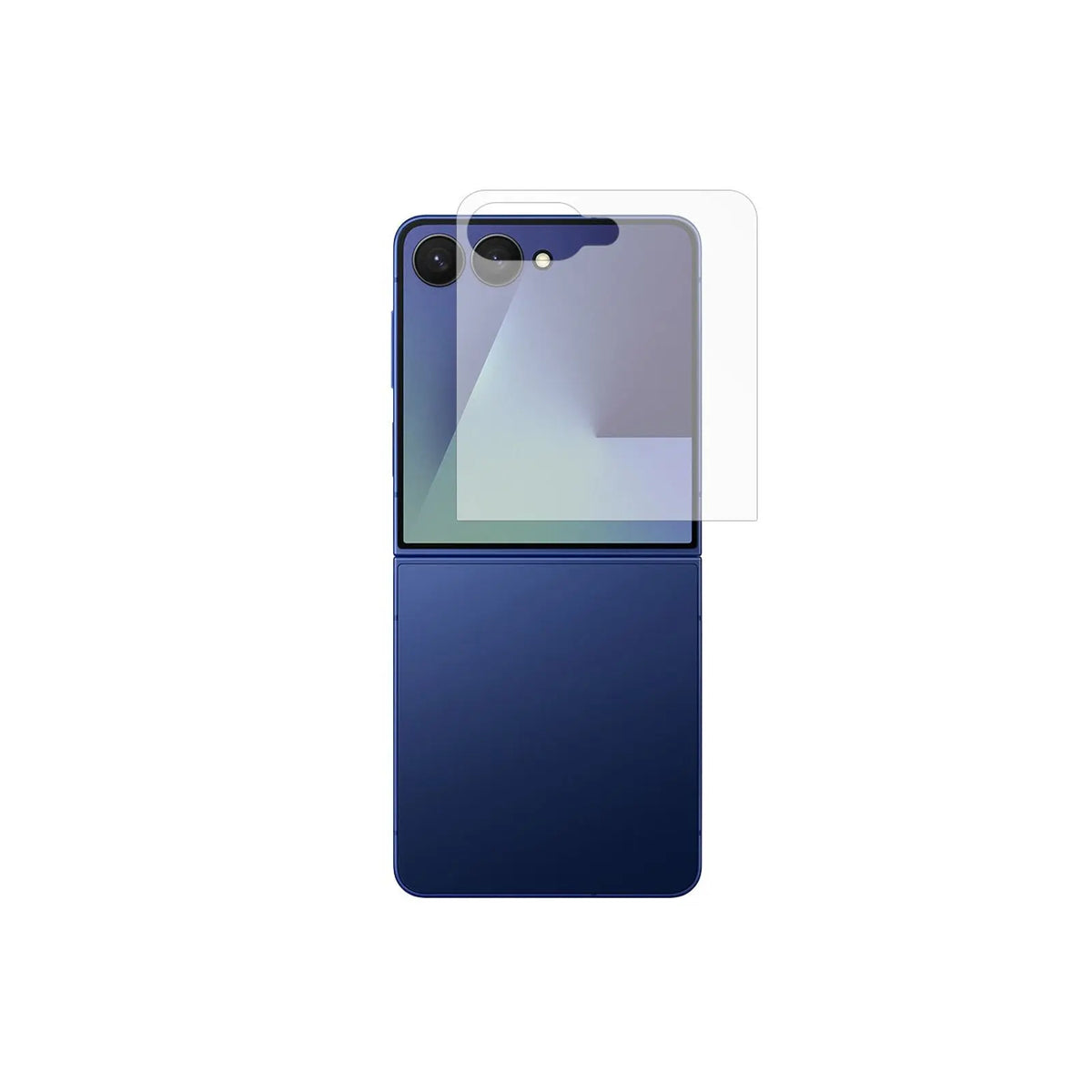 9H Tempered Glass Screen Protector for Samsung Galaxy Z Flip7 (Brand New) displayed on a Galaxy Flip7 device.
