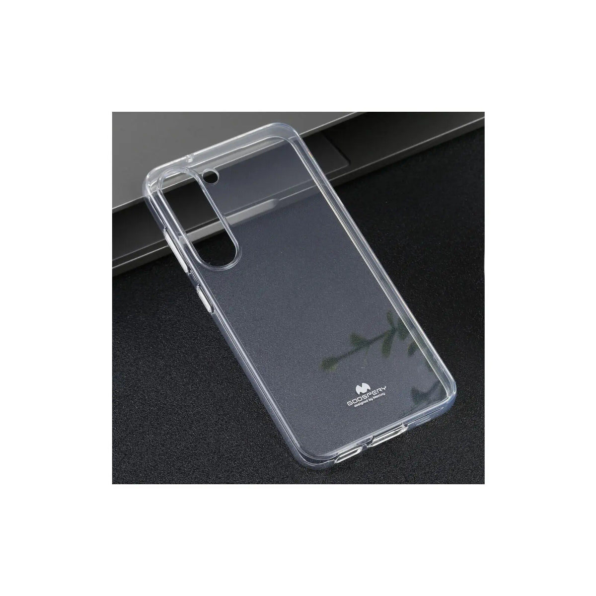 Mercury Transparent Jelly Case Cover for Samsung Galaxy S23 (Brand New) displaying its ultra-thin transparent design.