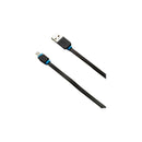 Moxyo Micro USB to USB-A 1m Flat Black Cable - Brand New