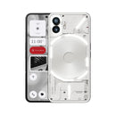 Nothing Phone (2) (Brand New) with transparent design and LED lights showcasing features.