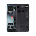Phone (3) 5G Smartphone (Brand New) front and back view, showcasing its sleek design and dual cameras.