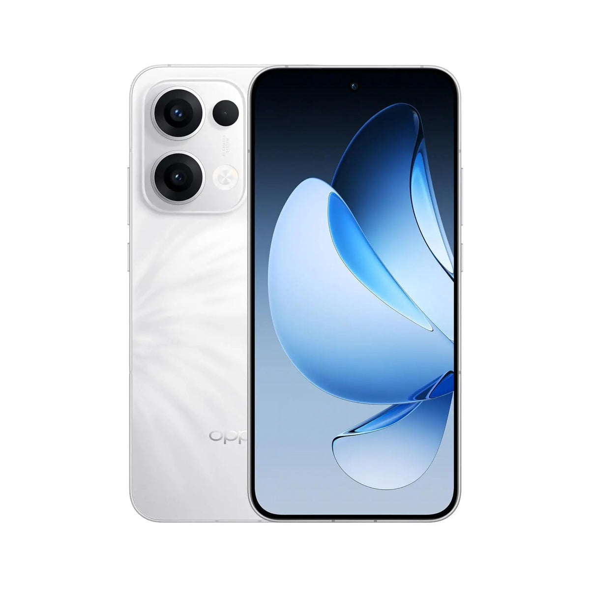 Reno13 5G Smartphone (Refurbished) showing its sleek design and dual-camera setup.