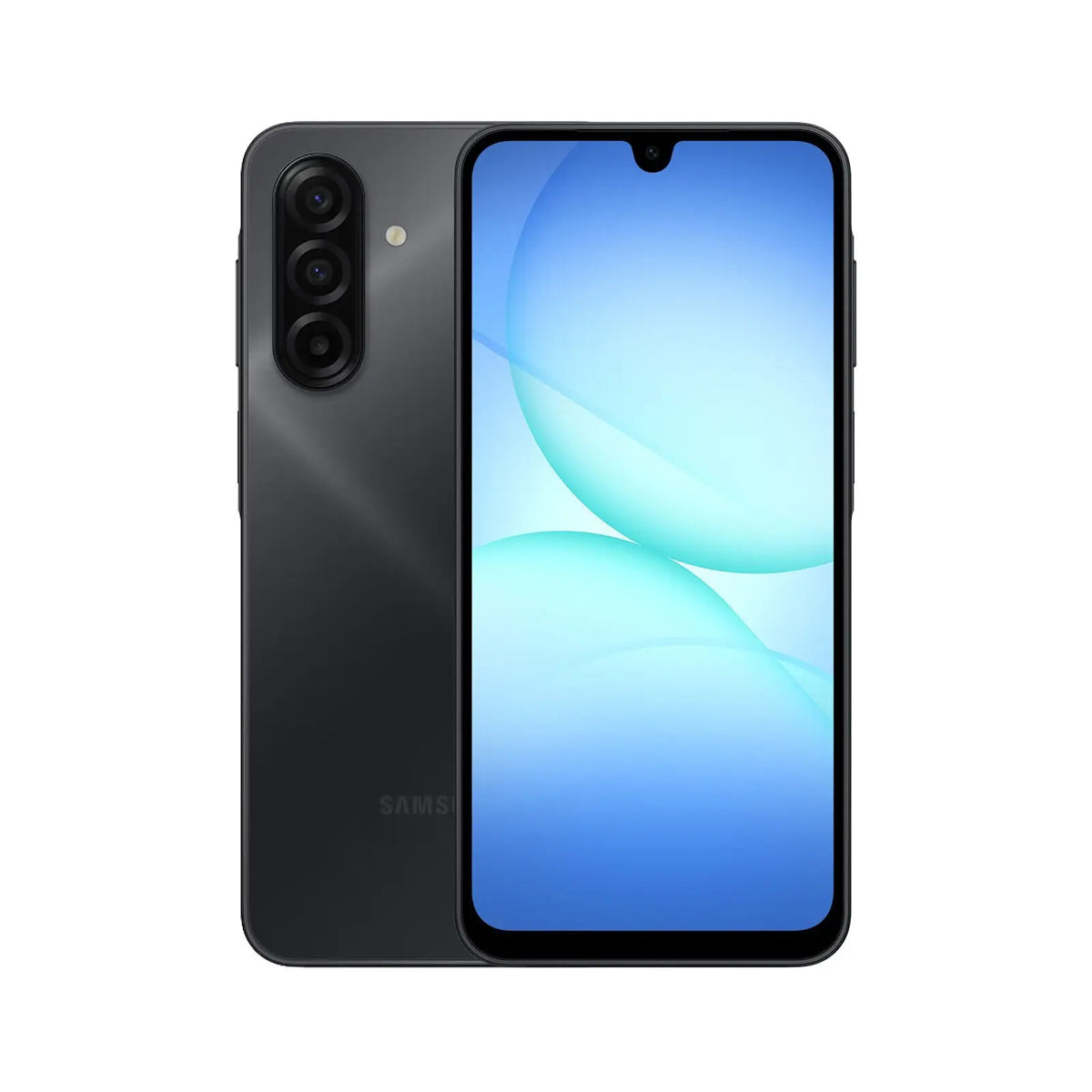 Galaxy A17 4G (Refurbished) - Black design with slim build and vibrant display.