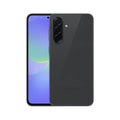 Galaxy A36 5G (Brand New) smartphone showing front and back design in Awesome Black color.