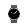 Galaxy Watch 8 44mm Bluetooth (Refurbished) front view with black watch face and gray strap