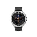 Galaxy Watch8 Classic 46mm Bluetooth (Refurbished) on black leather band with sleek design and display.